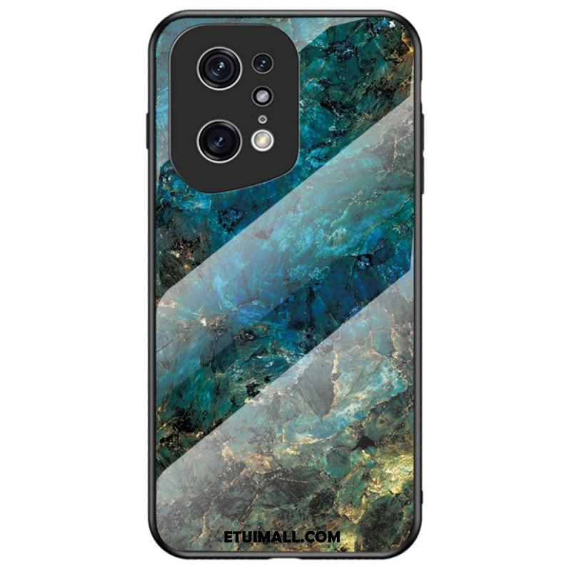 Etui do Oppo Find X5 Pro Szkło Hartowane W Kolorach Marmuru