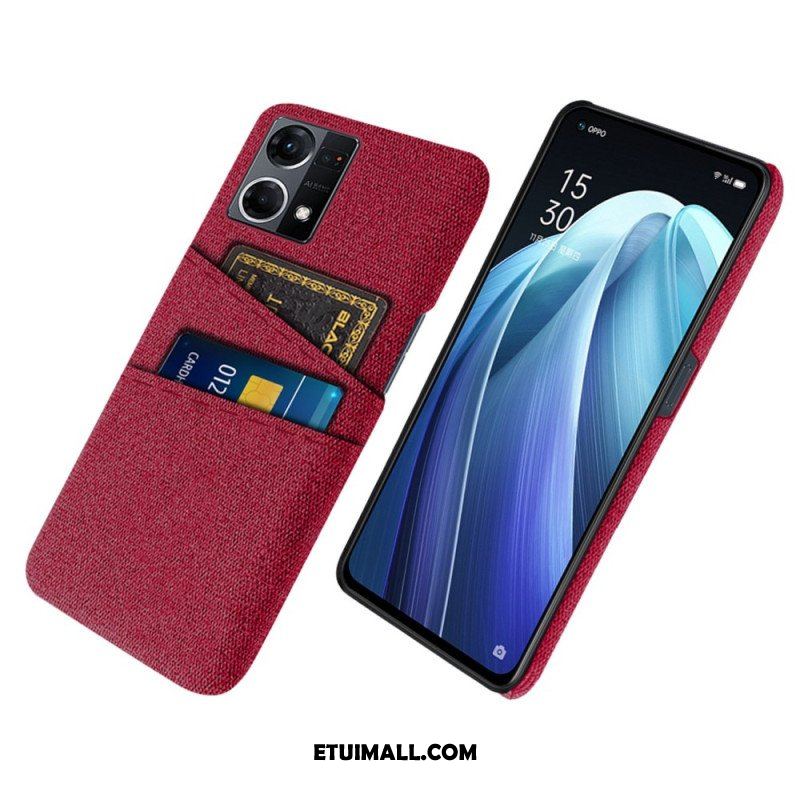 Etui do Oppo Reno 7 Posiadacz Karty Tkaniny