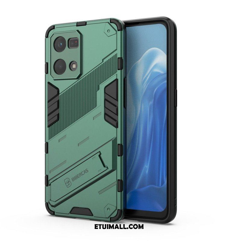 Etui do Oppo Reno 7 Zdejmowany Stojak W Dwóch Pozycjach Bez Użycia Rąk