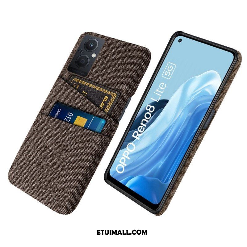 Etui do Oppo Reno 8 Lite Tkanina Na Karty