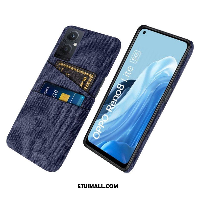 Etui do Oppo Reno 8 Lite Tkanina Na Karty