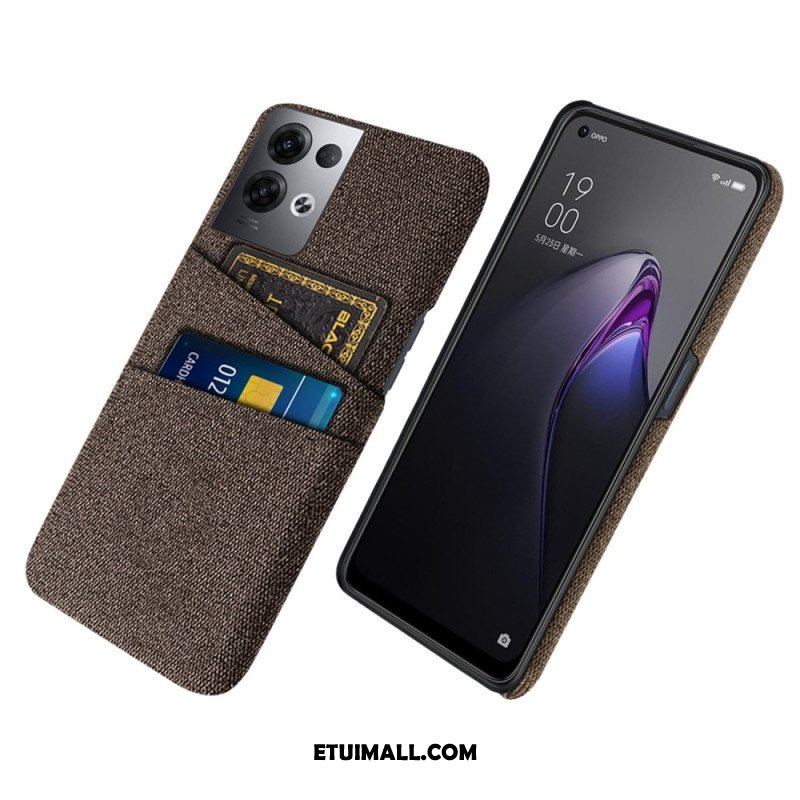 Etui do Oppo Reno 8 Pro Tkanina Na Karty