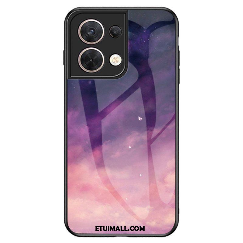 Etui do Oppo Reno 8 Wzór Ze Szkła Hartowanego