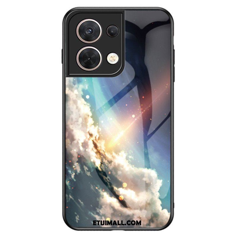 Etui do Oppo Reno 8 Wzór Ze Szkła Hartowanego