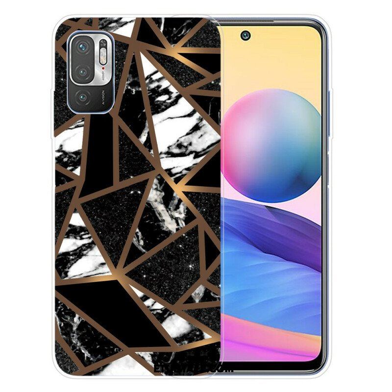 Etui do Poco M3 Pro 5G Geometryczny Marmur