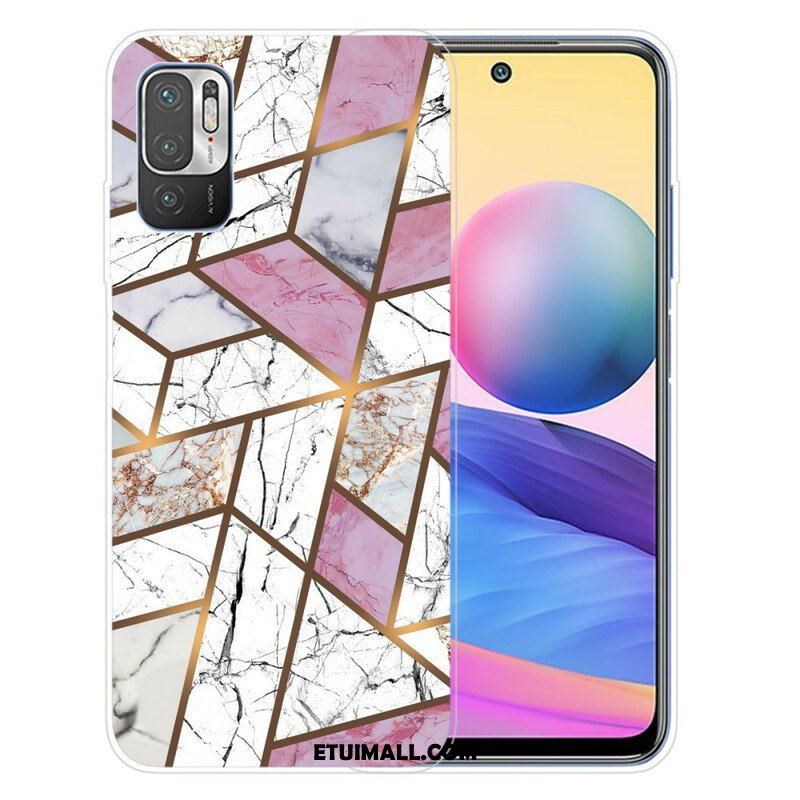 Etui do Poco M3 Pro 5G Geometryczny Marmur