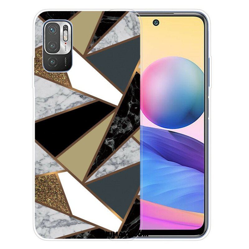 Etui do Poco M3 Pro 5G Geometryczny Marmur