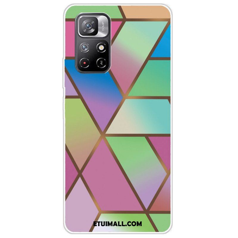 Etui do Poco M4 Pro 5G Geometria Marmuru