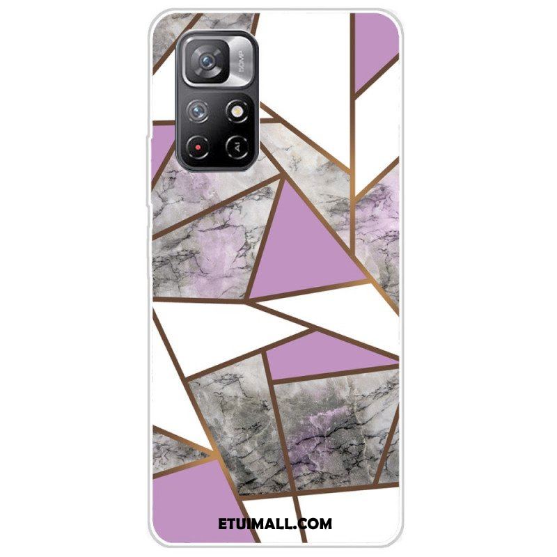 Etui do Poco M4 Pro 5G Geometria Marmuru