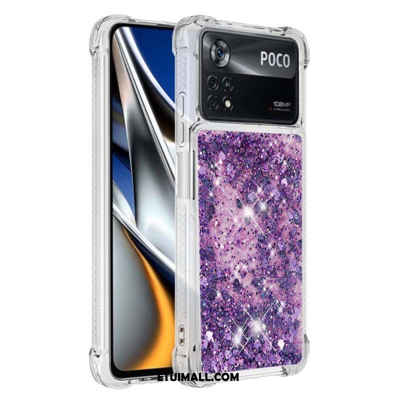 Etui do Poco X4 Pro 5G Pragnienia Cekiny