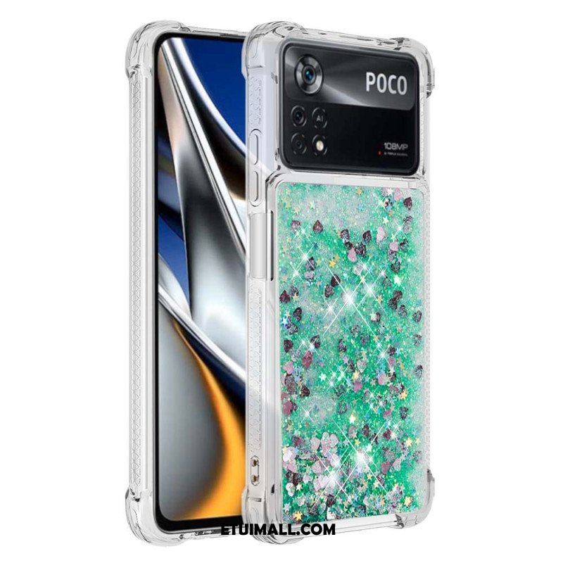 Etui do Poco X4 Pro 5G Pragnienia Cekiny