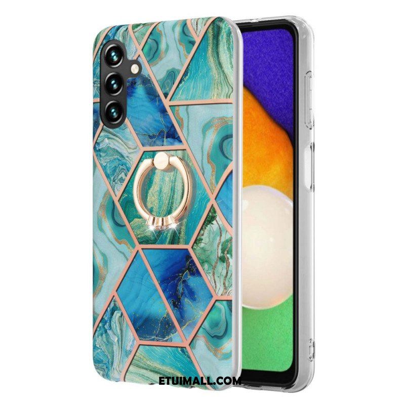 Etui do Samsung Galaxy A13 5G / A04s Geometryczny Marmur Z Podporą Pierścienia