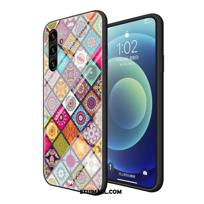 Etui do Samsung Galaxy A13 5G / A04s Patchworkowy Uchwyt Magnetyczny