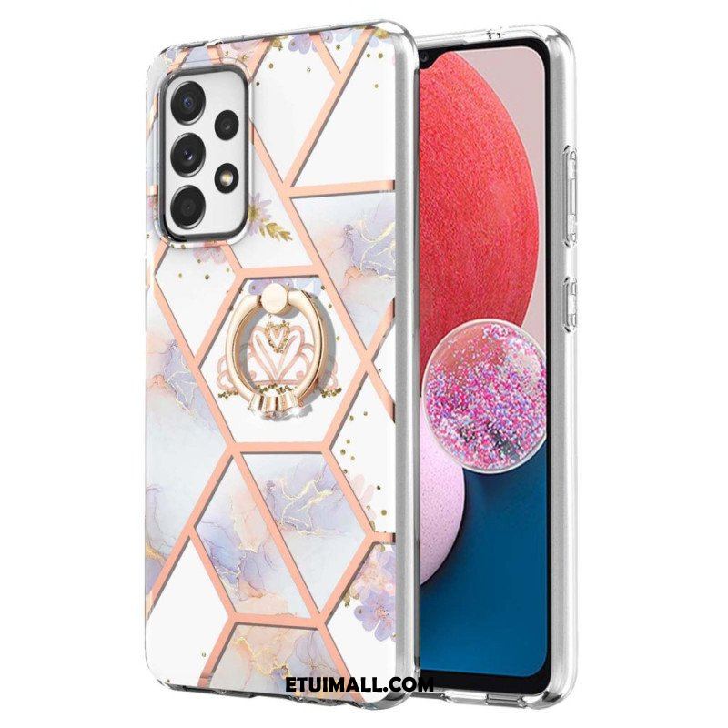 Etui do Samsung Galaxy A13 Kwiaty Wspornika Pierścieniowego