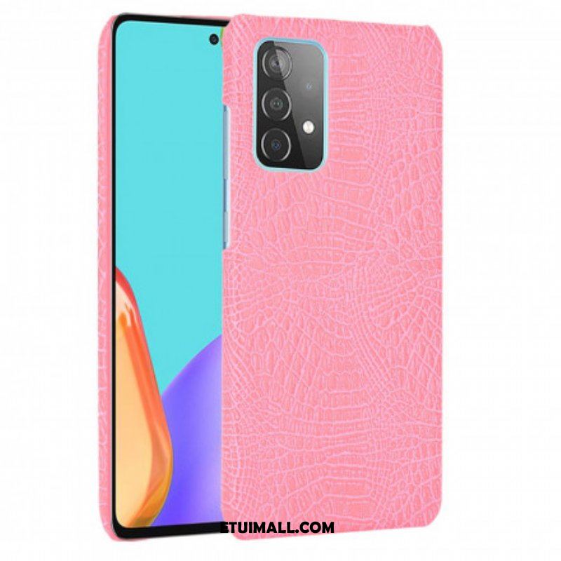 Etui do Samsung Galaxy A52 4G / A52 5G / A52s 5G Efekt Skóry Krokodyla