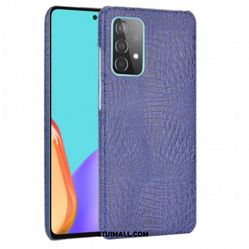 Etui do Samsung Galaxy A52 4G / A52 5G / A52s 5G Efekt Skóry Krokodyla