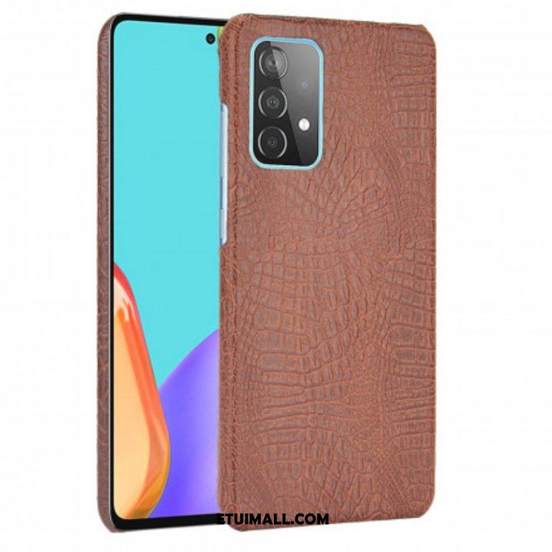 Etui do Samsung Galaxy A52 4G / A52 5G / A52s 5G Efekt Skóry Krokodyla