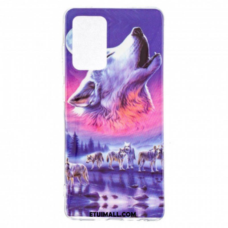 Etui do Samsung Galaxy A52 4G / A52 5G / A52s 5G Seria Fluorescencyjnych Wilków