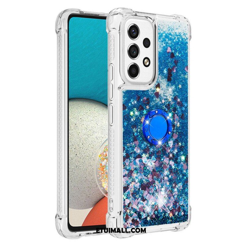 Etui do Samsung Galaxy A53 5G Cekiny Z Podparciem Pierścienia