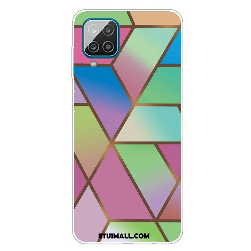 Etui do Samsung Galaxy M12 / A12 Geometryczny Marmur