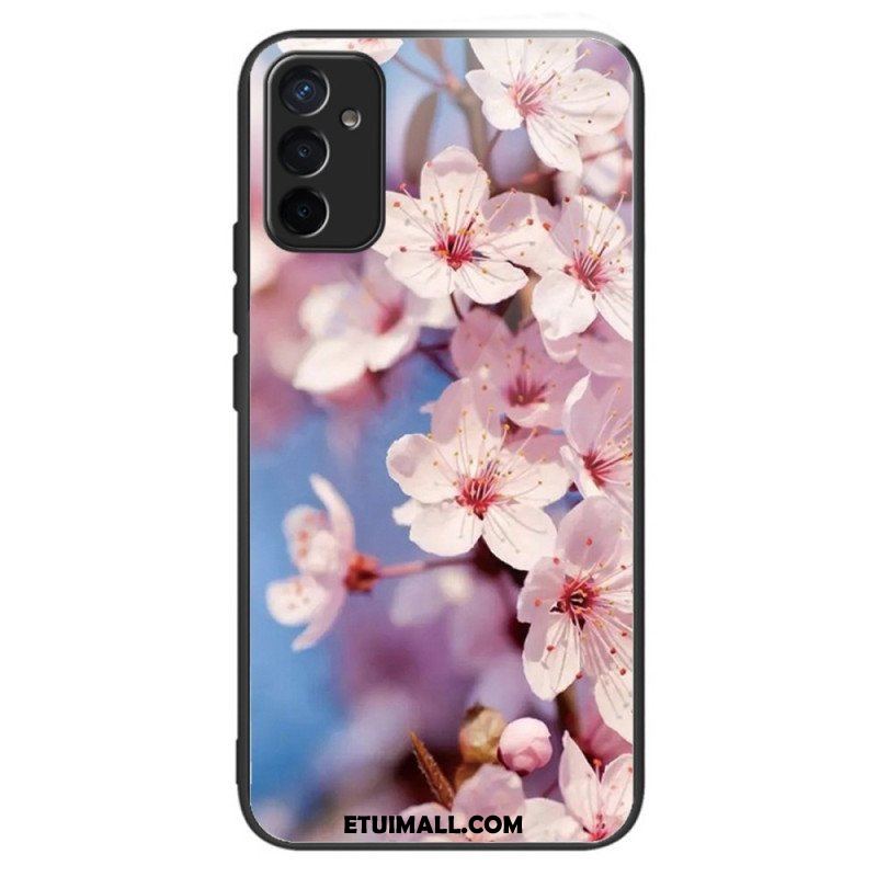 Etui do Samsung Galaxy M13 Kwiaty Ze Szkła Hartowanego