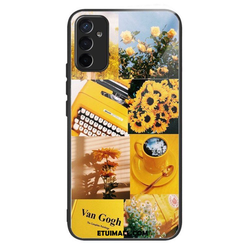 Etui do Samsung Galaxy M13 Słoneczniki Ze Szkła Hartowanego