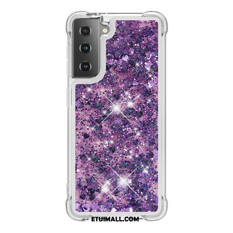 Etui do Samsung Galaxy S21 5G Pragnienia Cekiny