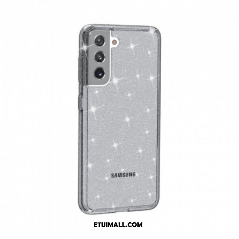 Etui do Samsung Galaxy S21 5G Przezroczyste Cekiny