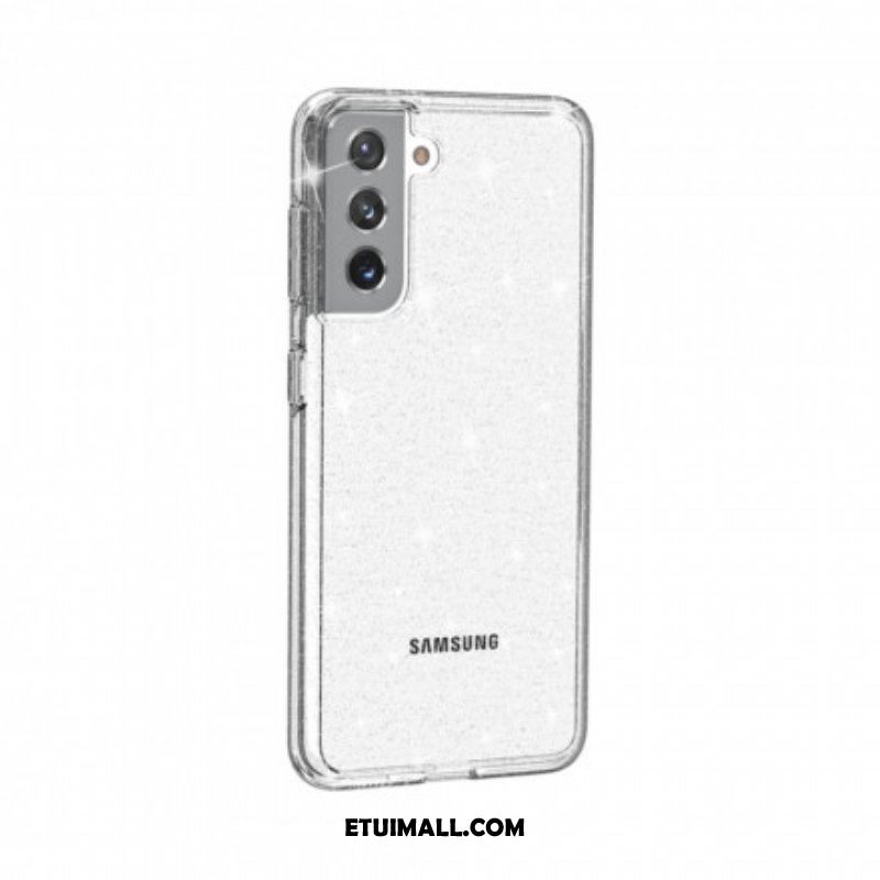 Etui do Samsung Galaxy S21 5G Przezroczyste Cekiny