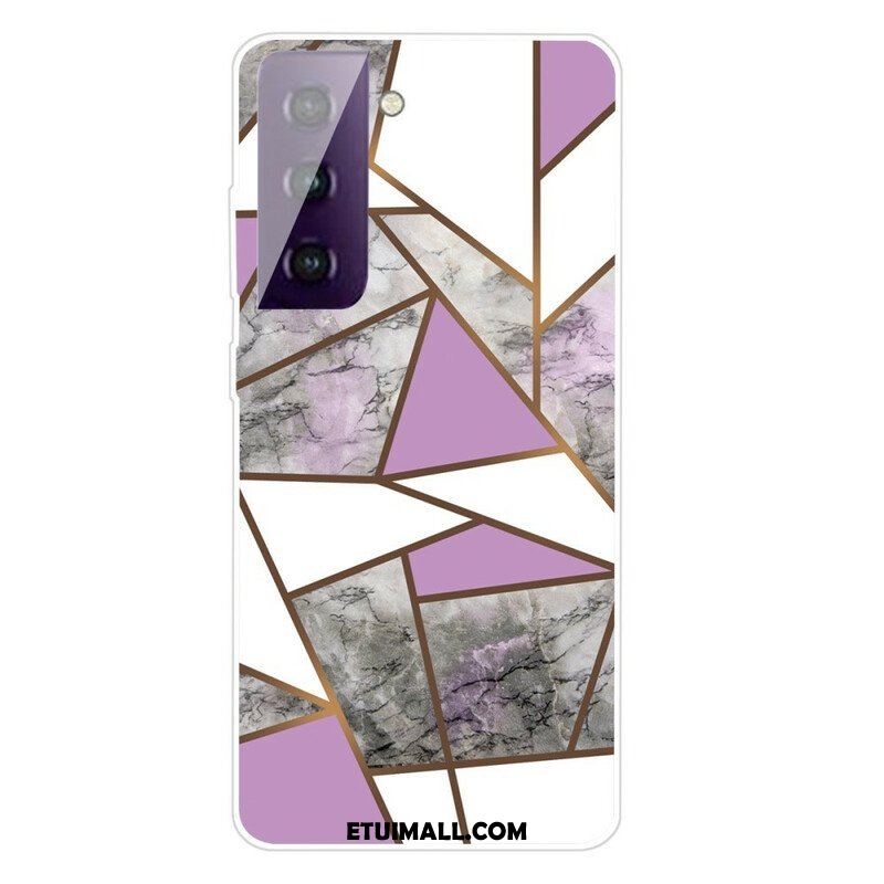 Etui do Samsung Galaxy S21 FE Geometryczny Marmur