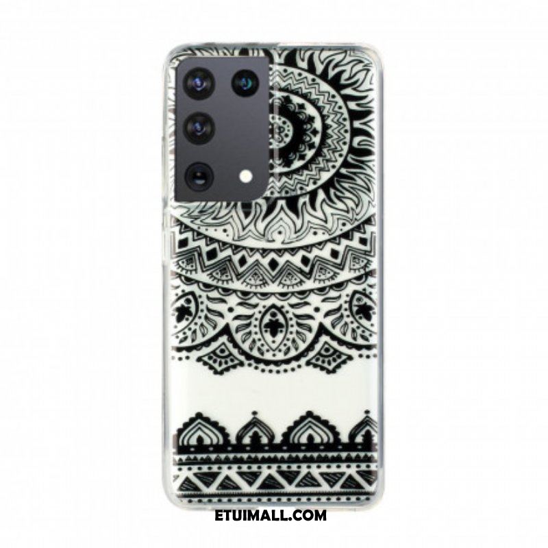 Etui do Samsung Galaxy S21 Ultra 5G Bezszwowa Kwiatowa Mandala