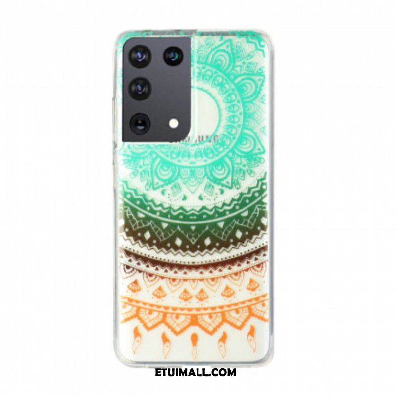 Etui do Samsung Galaxy S21 Ultra 5G Bezszwowa Kwiatowa Mandala