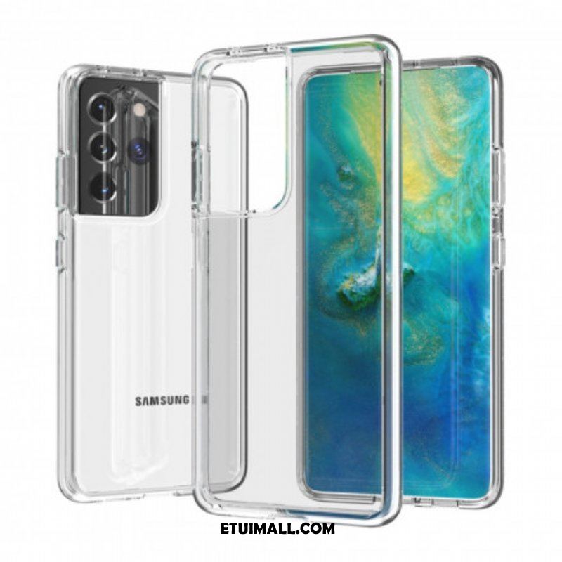 Etui do Samsung Galaxy S21 Ultra 5G Kolorowy Przezroczysty