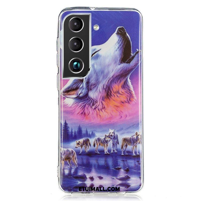 Etui do Samsung Galaxy S22 5G Fluorescencyjny Wilk