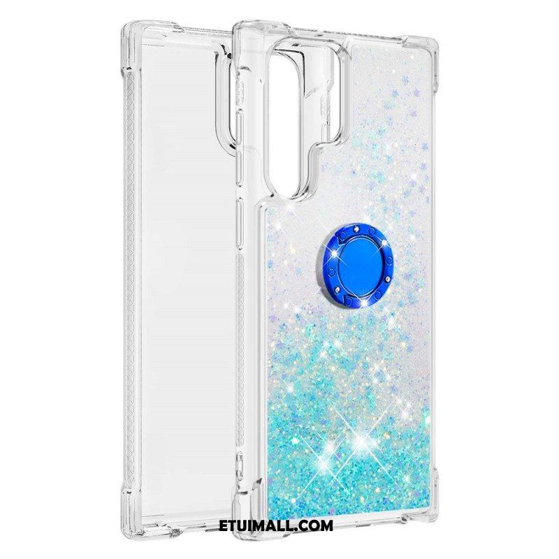 Etui do Samsung Galaxy S22 Ultra 5G Brokatowy Pierścień-wspornik