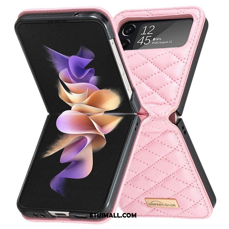 Etui do Samsung Galaxy Z Flip 4 Etui Folio Kolor Pikowany Binfen