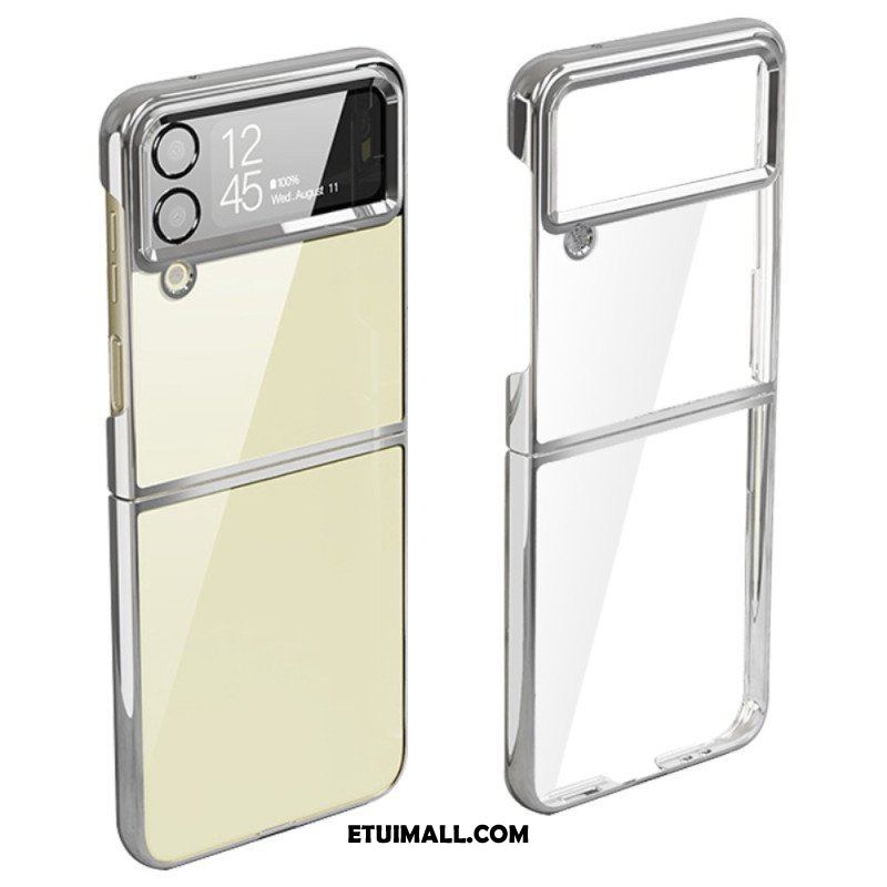 Etui do Samsung Galaxy Z Flip 4 Etui Folio Krawędzie W Stylu Metalu