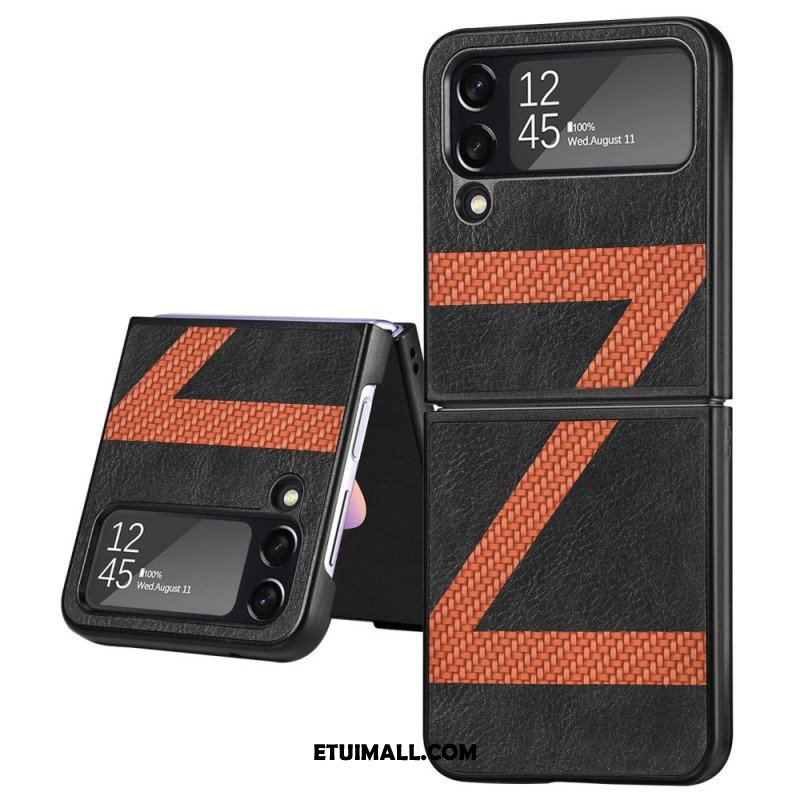 Etui do Samsung Galaxy Z Flip 4 Etui Folio Stylowa Skórzana Konstrukcja Z