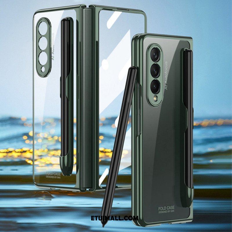 Etui do Samsung Galaxy Z Fold 3 5G Przezroczysty Z Uchwytem Na Rysik Gkk