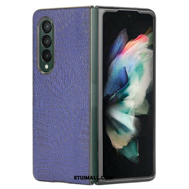 Etui do Samsung Galaxy Z Fold 3 5G Sztuczna Skóra Krokodyla