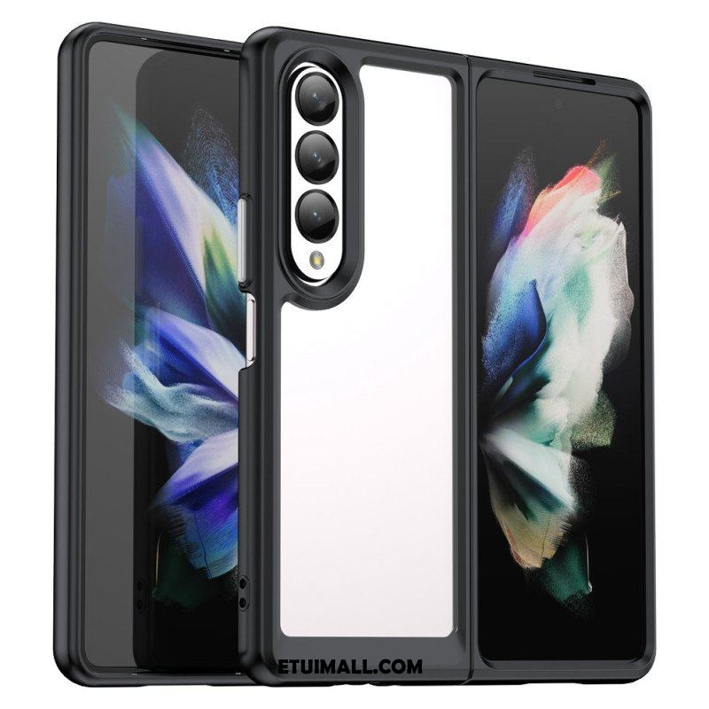 Etui do Samsung Galaxy Z Fold 4 Przezroczyste Kolorowe Krawędzie