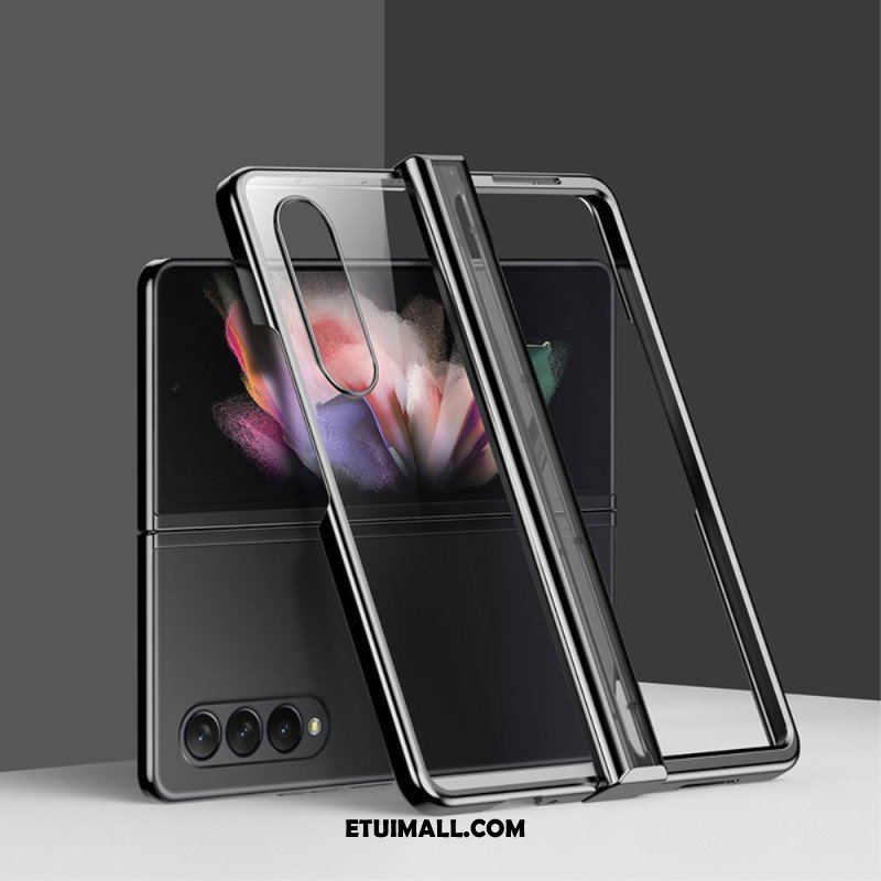 Etui do Samsung Galaxy Z Fold 4 Przezroczysty Metaliczny Zawias