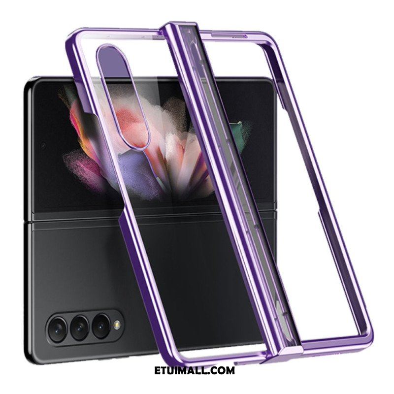 Etui do Samsung Galaxy Z Fold 4 Przezroczysty Metaliczny Zawias