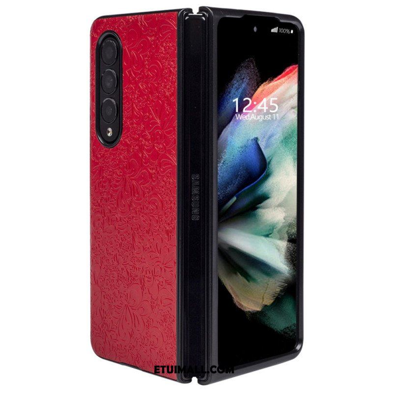 Etui do Samsung Galaxy Z Fold 4 Reliefowa Arabeska