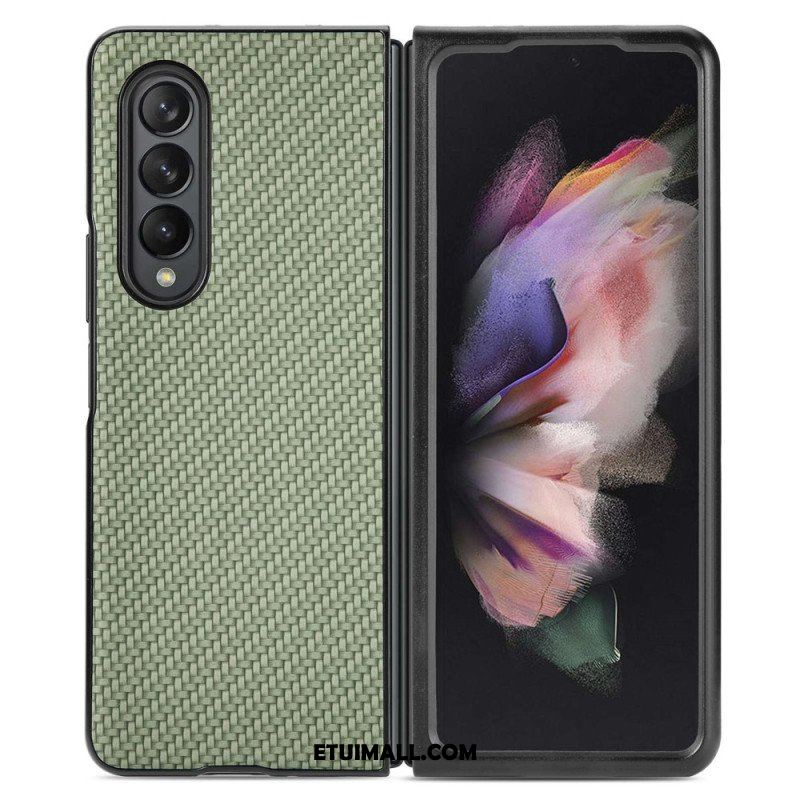 Etui do Samsung Galaxy Z Fold 4 Tkane Włókno Węglowe