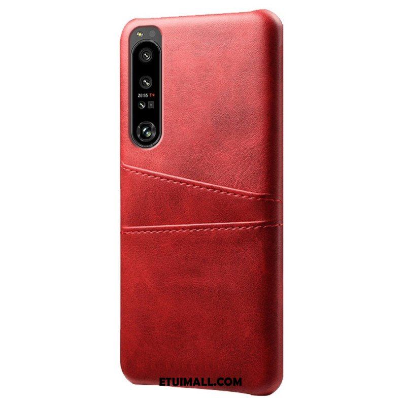 Etui do Sony Xperia 1 IV Etui Na Karty Z Efektem Skóry