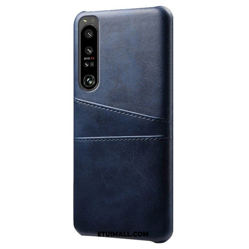 Etui do Sony Xperia 1 IV Etui Na Karty Z Efektem Skóry