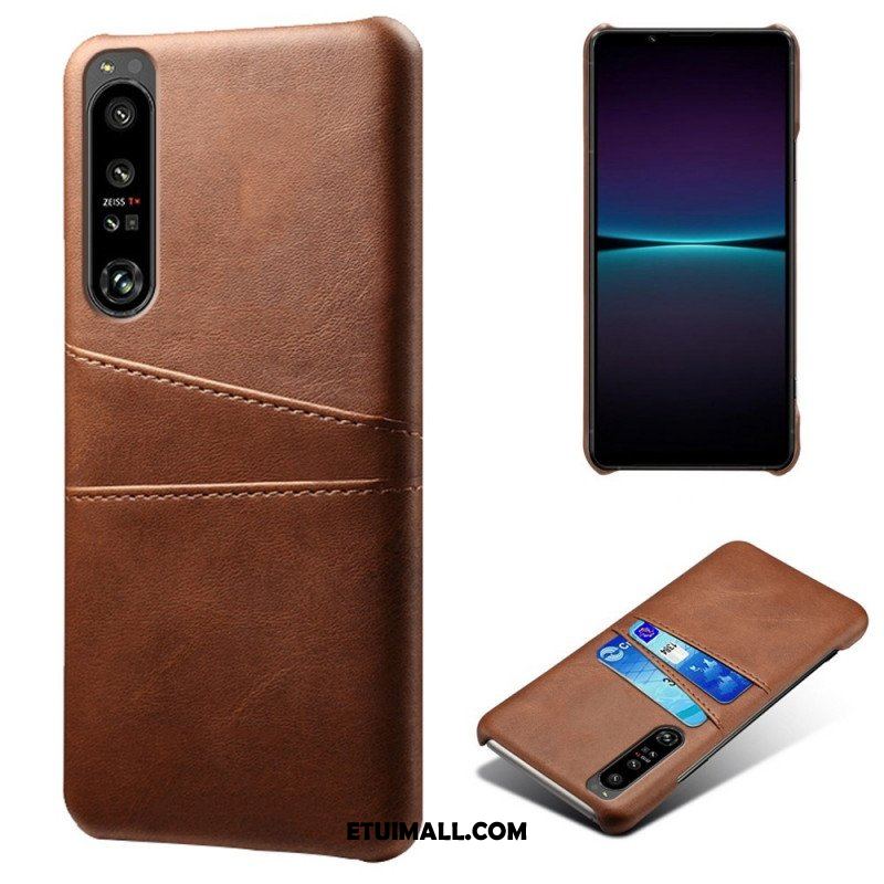 Etui do Sony Xperia 1 IV Etui Na Karty Z Efektem Skóry