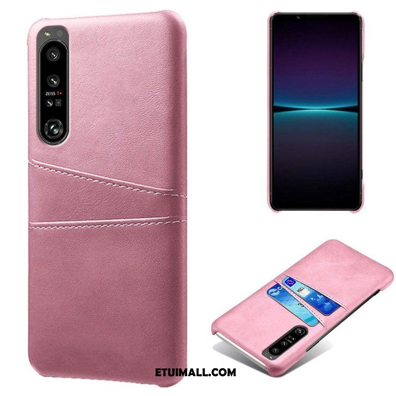 Etui do Sony Xperia 1 IV Etui Na Karty Z Efektem Skóry