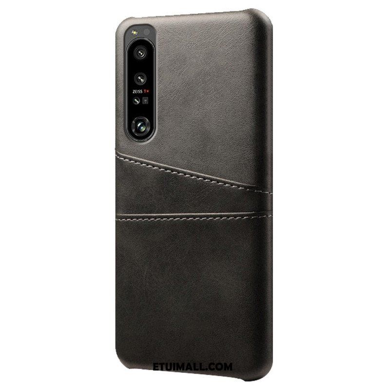 Etui do Sony Xperia 1 IV Etui Na Karty Z Efektem Skóry